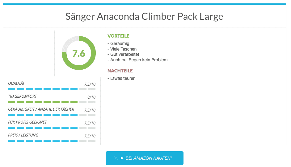 Sänger Anaconda Climber Pack Large