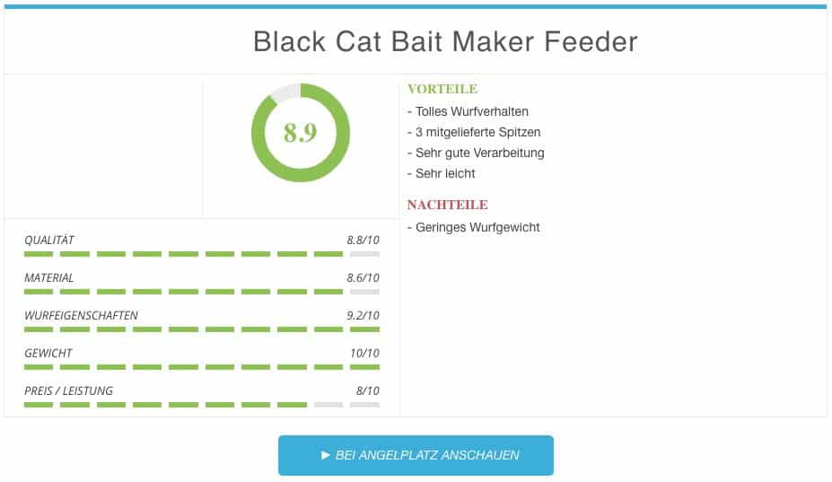 Black Cat Angelrute Bait Maker Feederrute Ergebnis