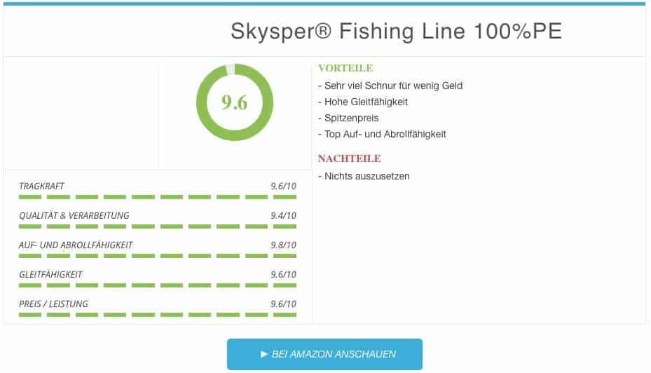 geflochtene Angelschnur Skysper Fishing Line
