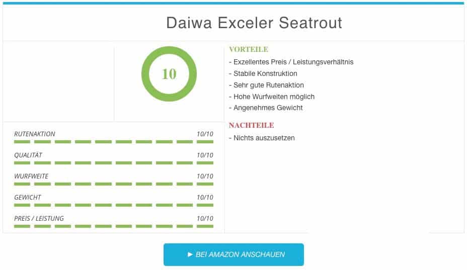 Daiwa Exceler Seatrout Meerforellenrute Vergleichssieger
